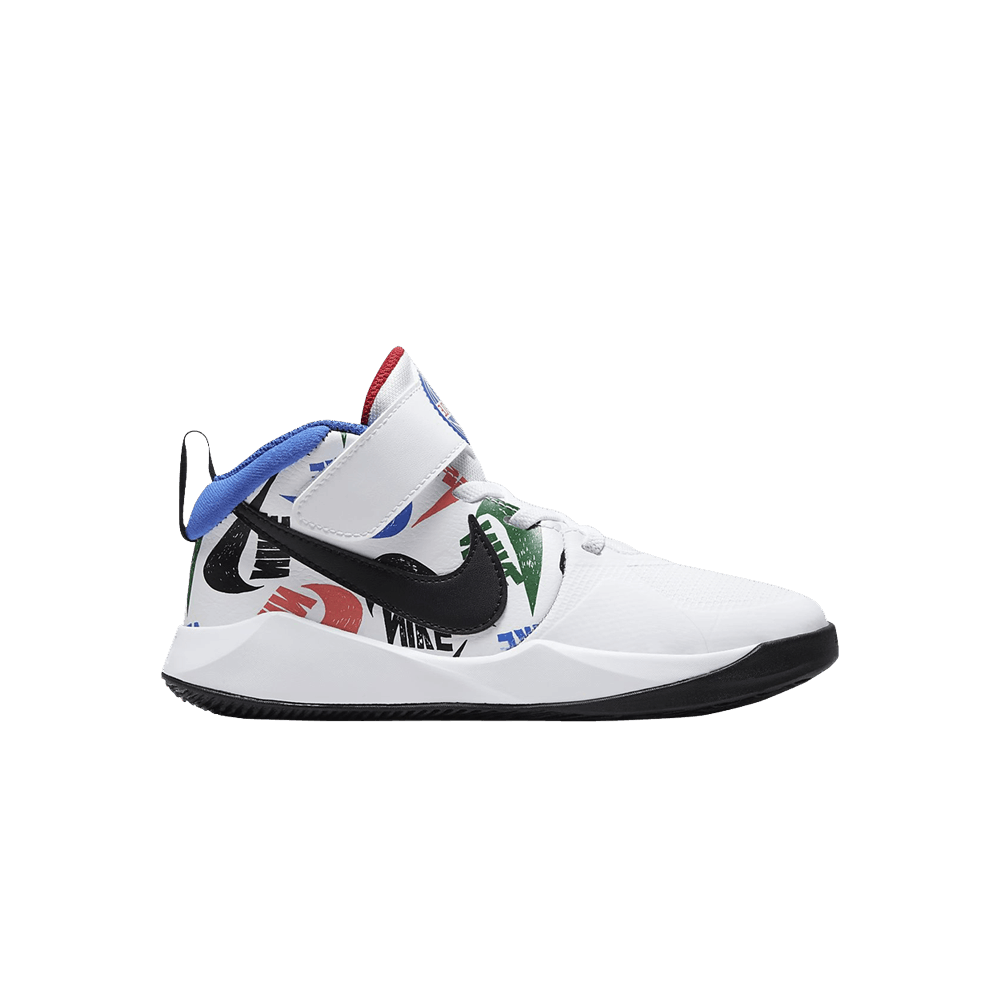 Кроссовки Nike Team Hustle D9 PS 'Allover Logo - White'