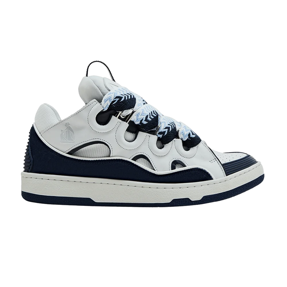 Кроссовки Lanvin Curb Sneakers 'White Navy Blue'