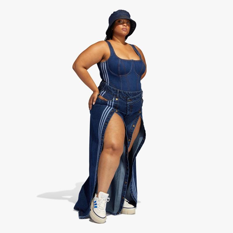 Боди adidas Ivy Park Denim Bodysuit (Plus Size) Dark Denim