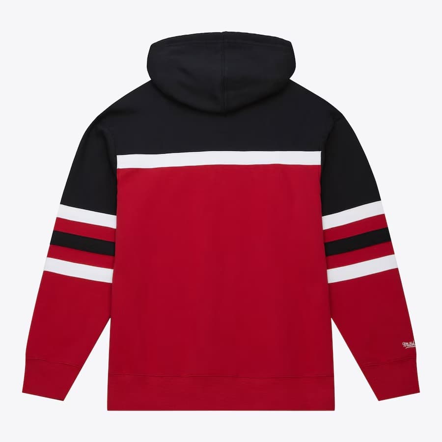 Худи Mitchell & Ness Red Chicago Blackhawks Head Coach Pullover Hoodie
