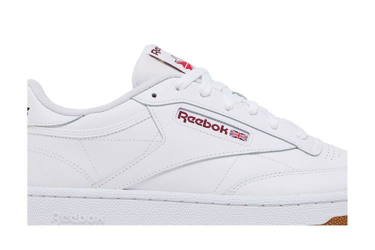 Кроссовки Reebok Club C 85 'White Burgundy Gum'