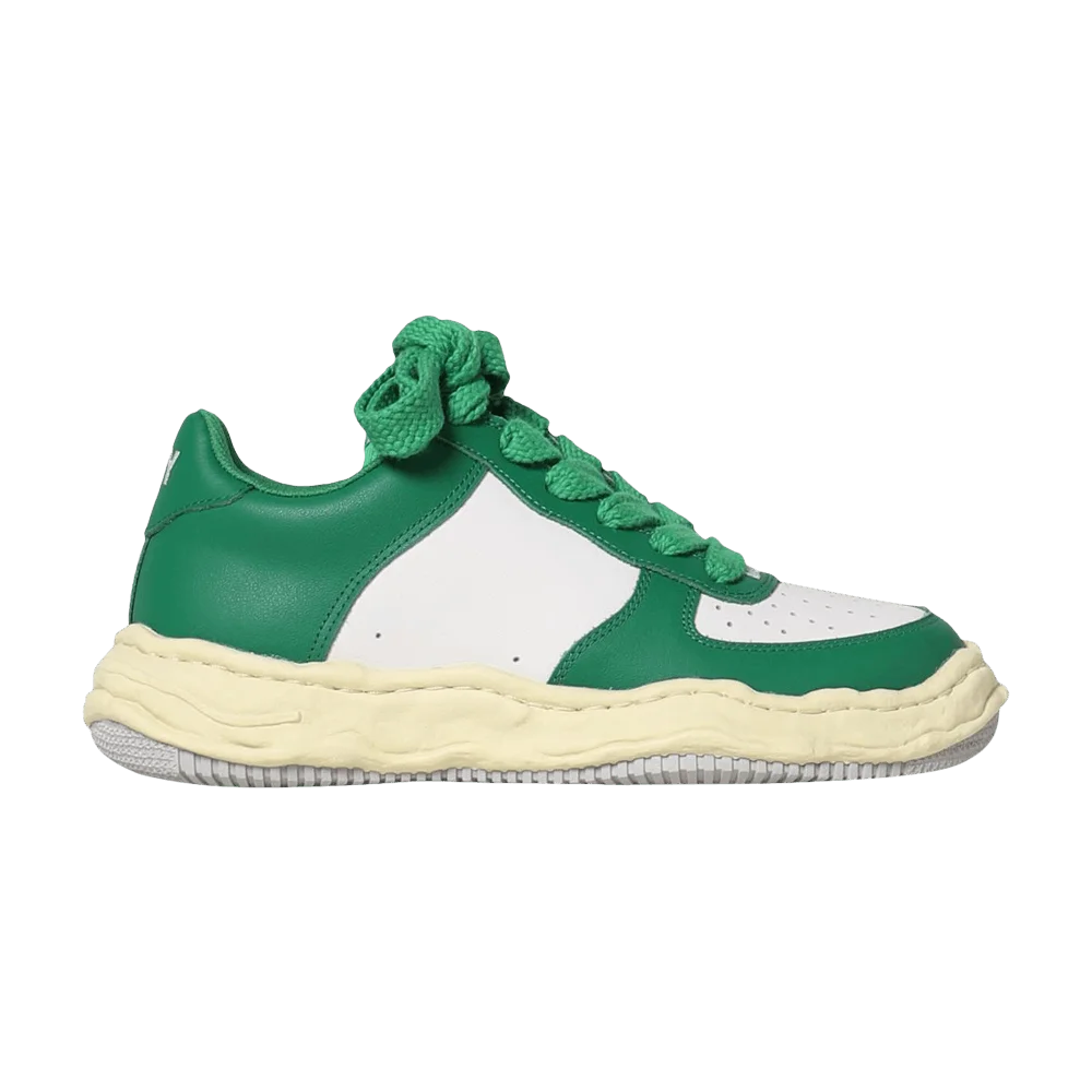 Krossovki-Maison-Mihara-Yasuhiro-Wayne-OG-Sole-Vintage-Leather-Low-Green