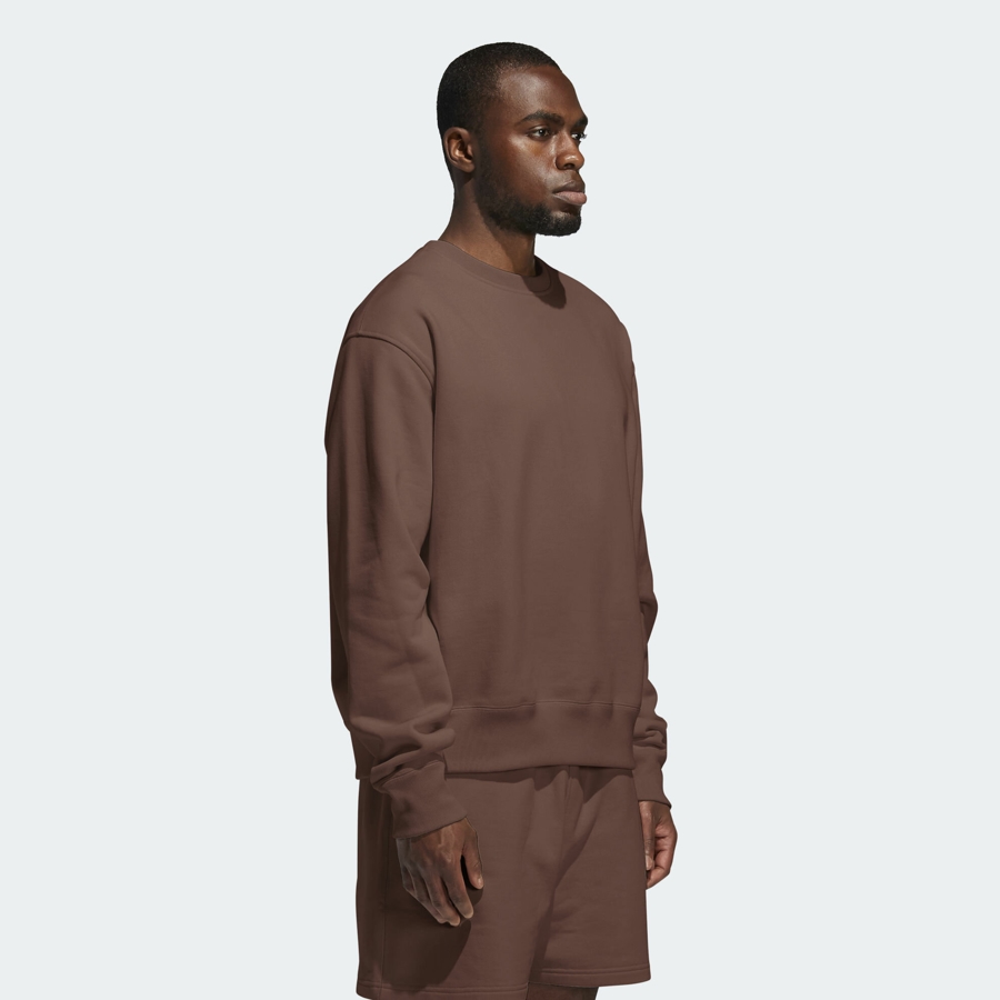 Свитшот adidas Pharrell Williams Basics Crewneck Sweatshirt Earth Brown