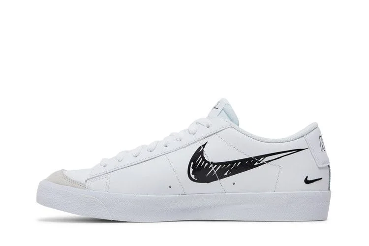 Кроссовки Nike Blazer Low '77 GS 'Sketch - White Black'
