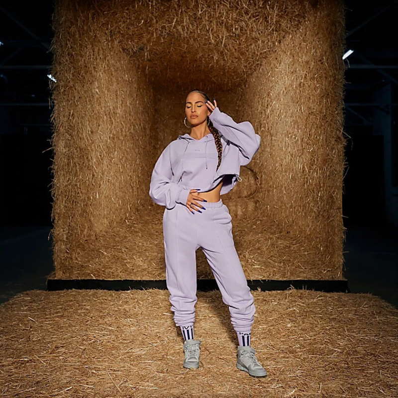 Спортивные штаны adidas Ivy Park French Terry Sweat Pants (All Gender) Purple Glow