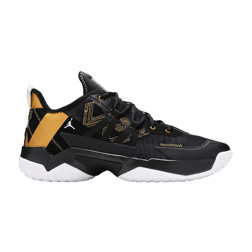 Кроссовки Air Jordan One Take 2 PF 'Black Metallic Gold'