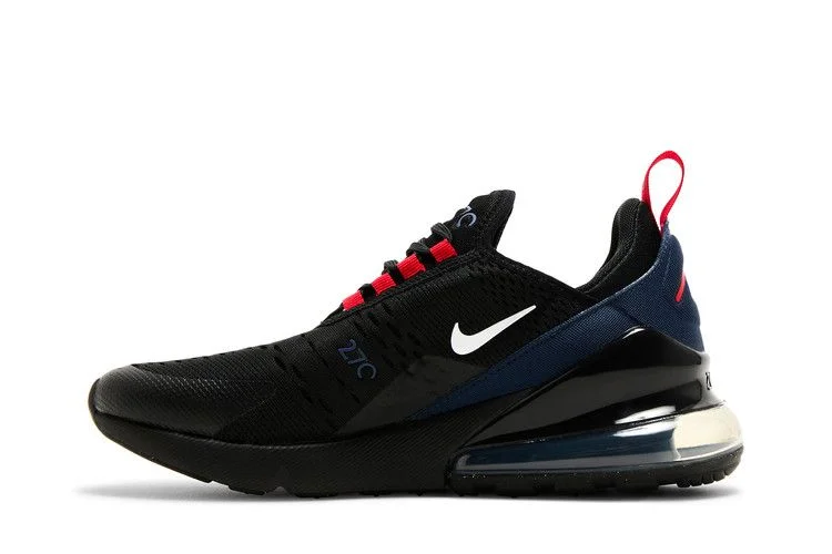 Кроссовки Nike Air Max 270 GS 'Black Midnight Navy Red'