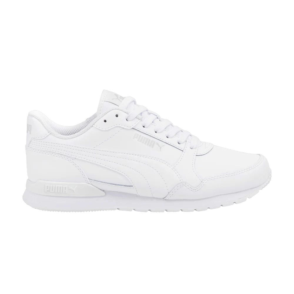 Krossovki-Puma-ST-Runner-v3-Leather-Jr-Triple-White