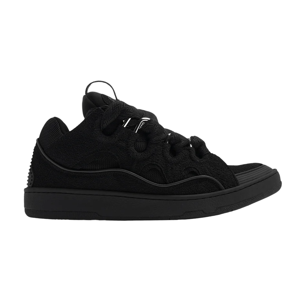 Кроссовки Lanvin Curb Sneakers 'Black Glitter Spray'