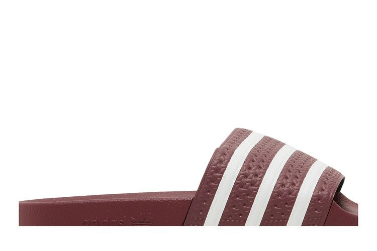 adidas Adilette Slides 'Quiet Crimson'