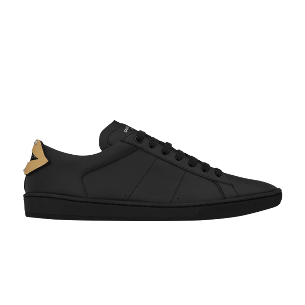 Krossovki-Saint-Laurent-Signature-Court-Classic-Lips-SL01-Low-Top-Sneaker-Black-Gold
