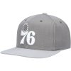 Mens-Mitchell-Ness-Gray-Philadelphia-76ers-Cool-Snapback-Hat-100x100