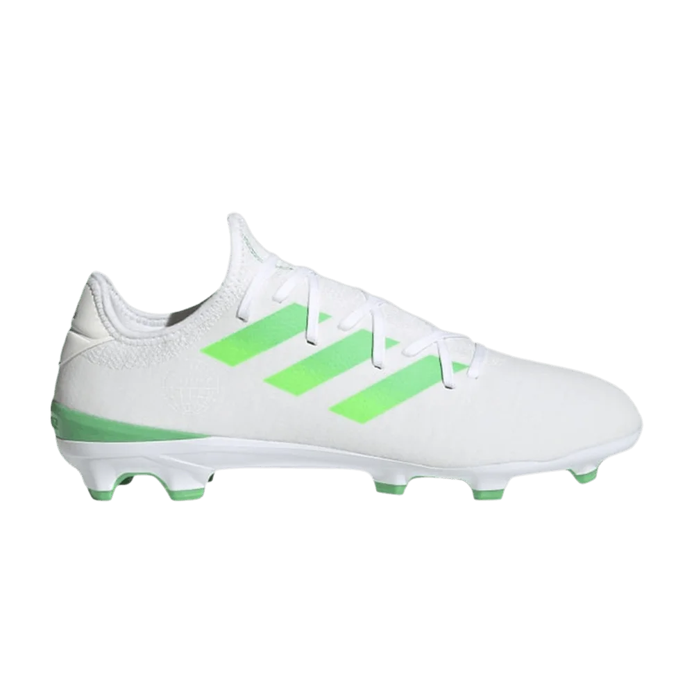 Krossovki-Adidas-Gamemode-Knit-FG-White-Semi-Screaming-Green