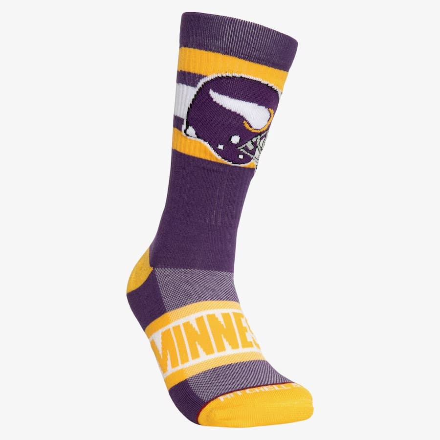 Спортивные носки Mitchell & Ness Minnesota Vikings Hail Mary Crew Socks