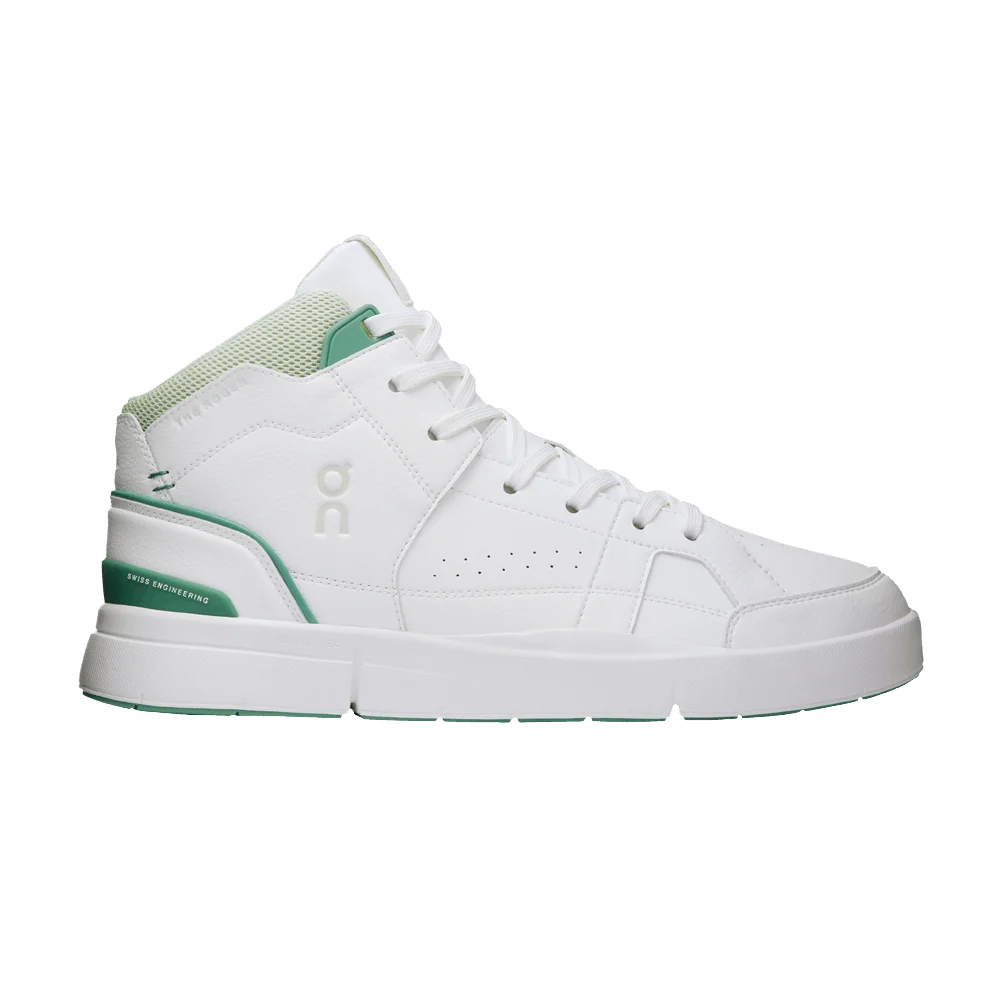 Krossovki-ON-The-Roger-Clubhouse-Mid-White-Green