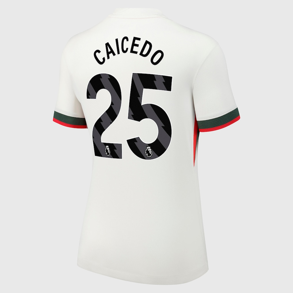Женское футбольное джерси Chelsea Nike Away Stadium Shirt 2025-26 - Womens with Caicedo 25