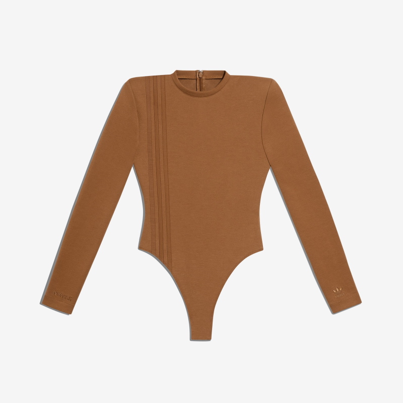 Боди adidas Ivy Park 3-Stripes Bodysuit Wild Brown