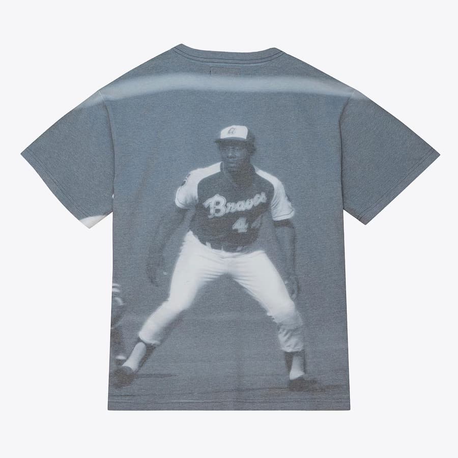 Футболка Mitchell & Ness Hank Aaron Atlanta Braves Cooperstown Collection Highlight Player T-Shirt