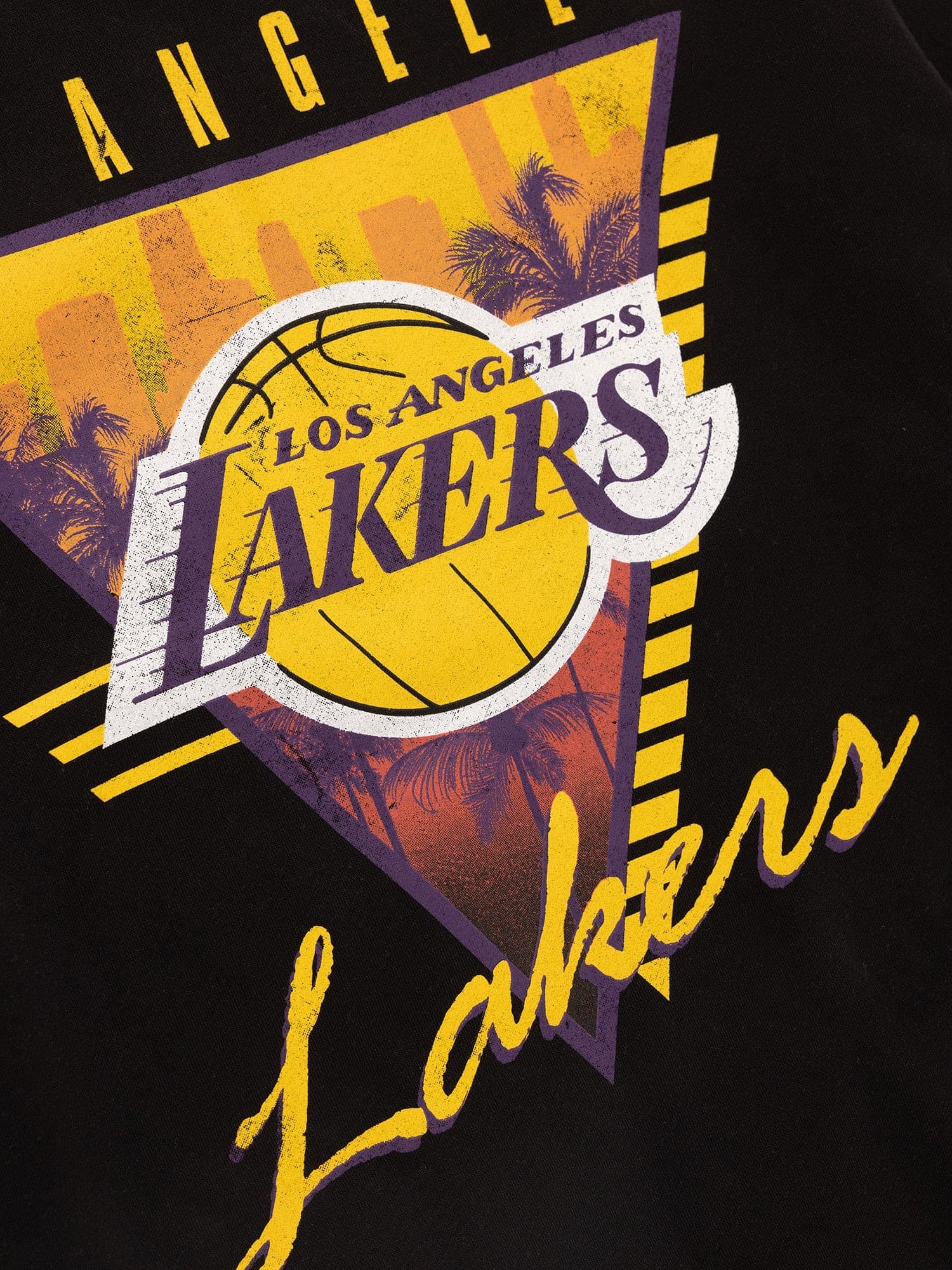 Футболка Mitchell & Ness Los Angeles Lakers Tri-Logo NBA Crewneck