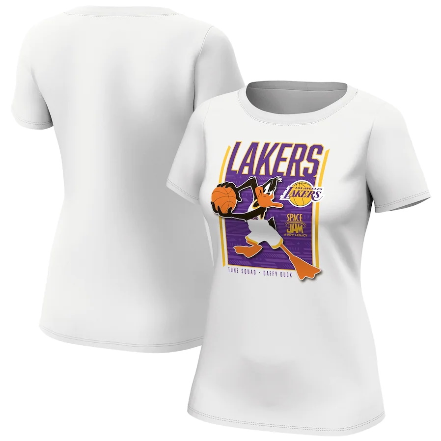 Футболка Los Angeles Lakers Fanatics Branded Space Jam Tune Squad Daffy Duck T-Shirt – Womens
