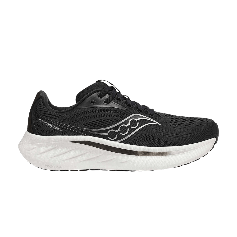 Кроссовки Saucony Wmns Ride 18 Wide 'Black White'