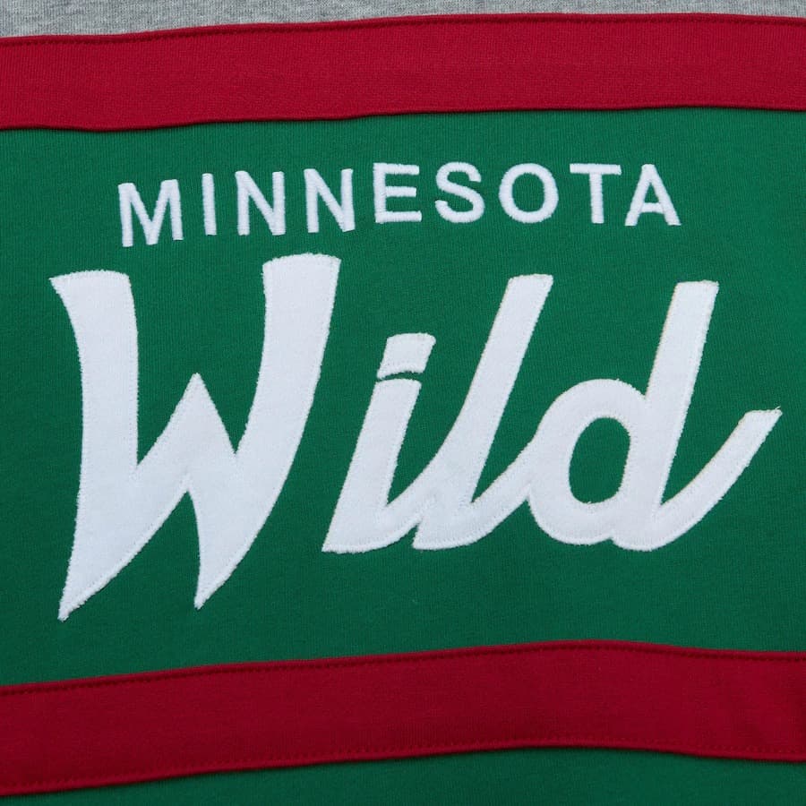 Худи Mitchell & Ness Green Minnesota Wild Head Coach Pullover Hoodie