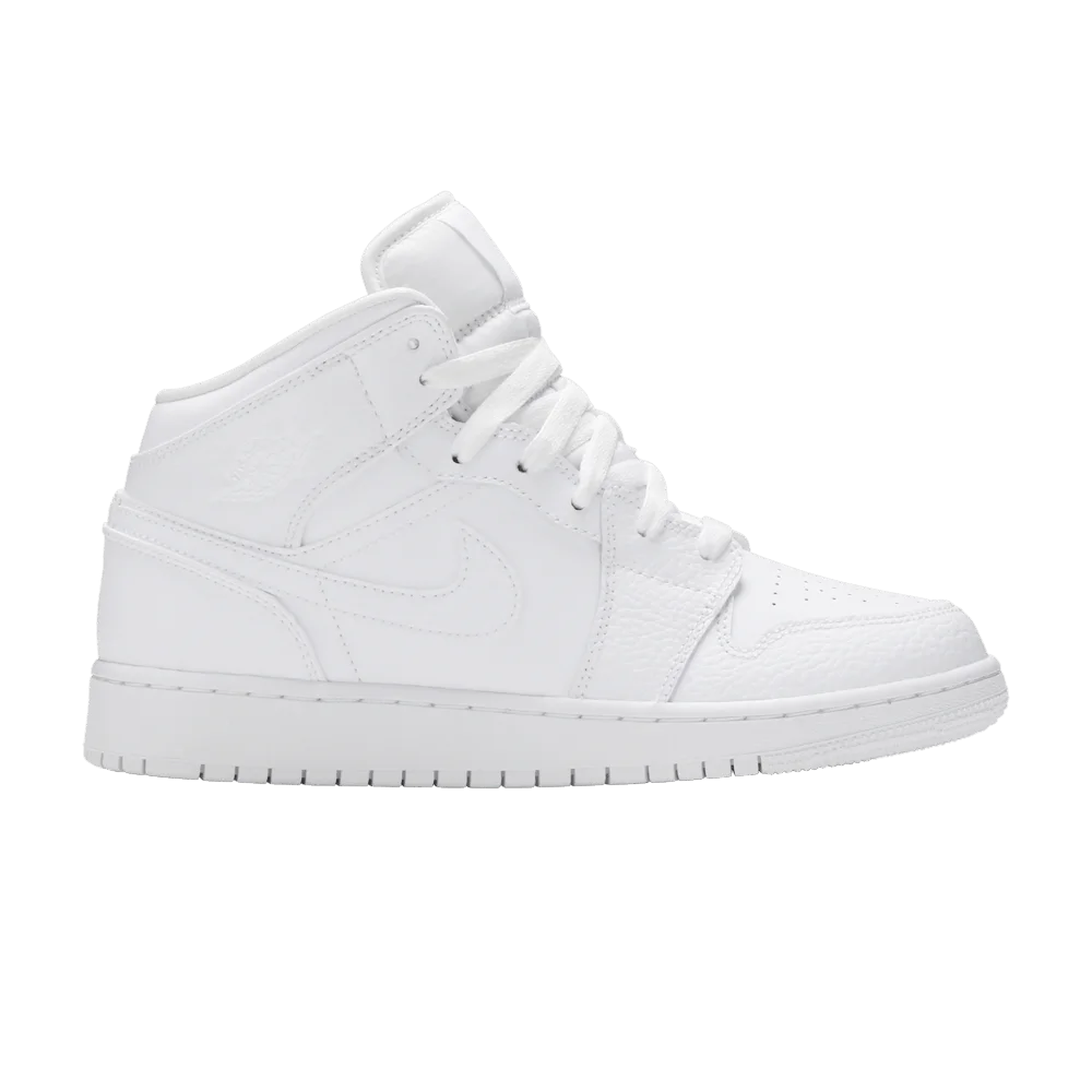 Krossovki-Air-Jordan-1-Mid-GS-Triple-White-Tumbled-Leather-2020