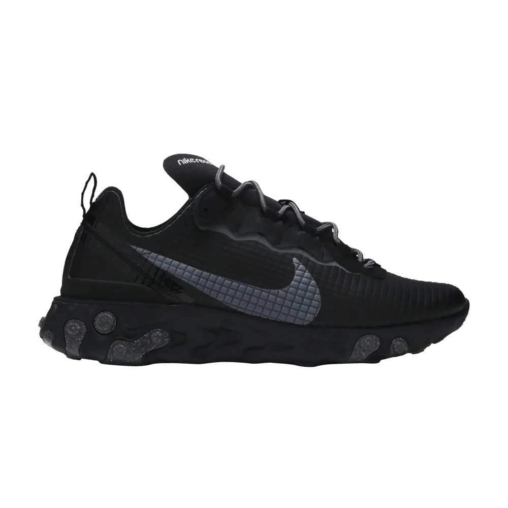 Krossovki-Nike-React-Element-55-Quilted-Grid-Black