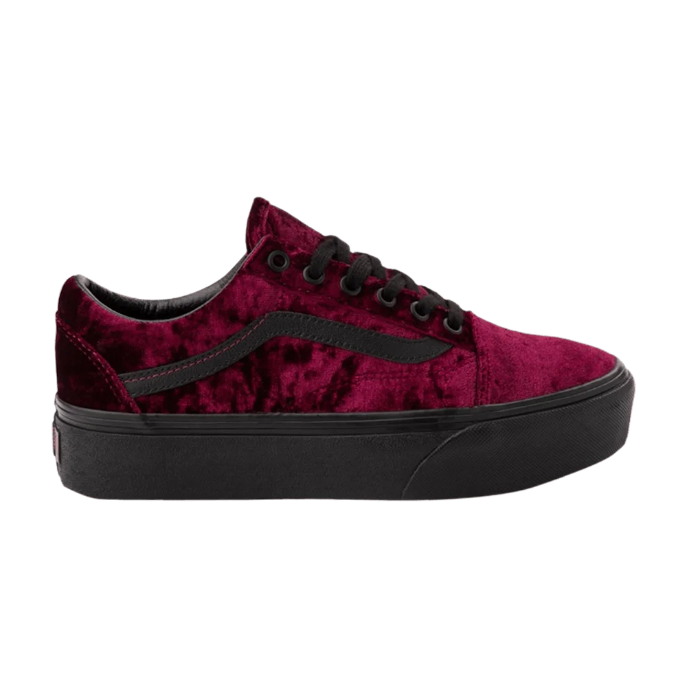 Vans-Old-Skool-Platform-Crushed-Velvet-Burnt-Russet