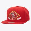 Mitchell-Ness-Scarlet-San-Francisco-49ers-Diamonds-Up-Snapback-Hat-100x100