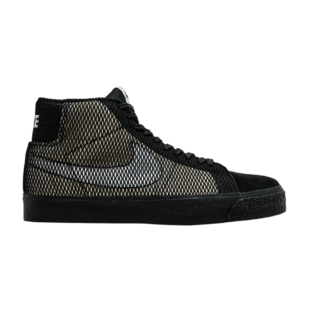 Krossovki-Nike-Zoom-Blazer-Mid-Premium-SB-Black-Netting