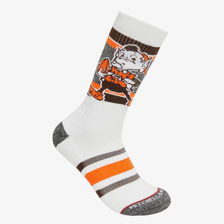 Спортивные носки Mitchell & Ness Cleveland Browns Interception Crew Socks