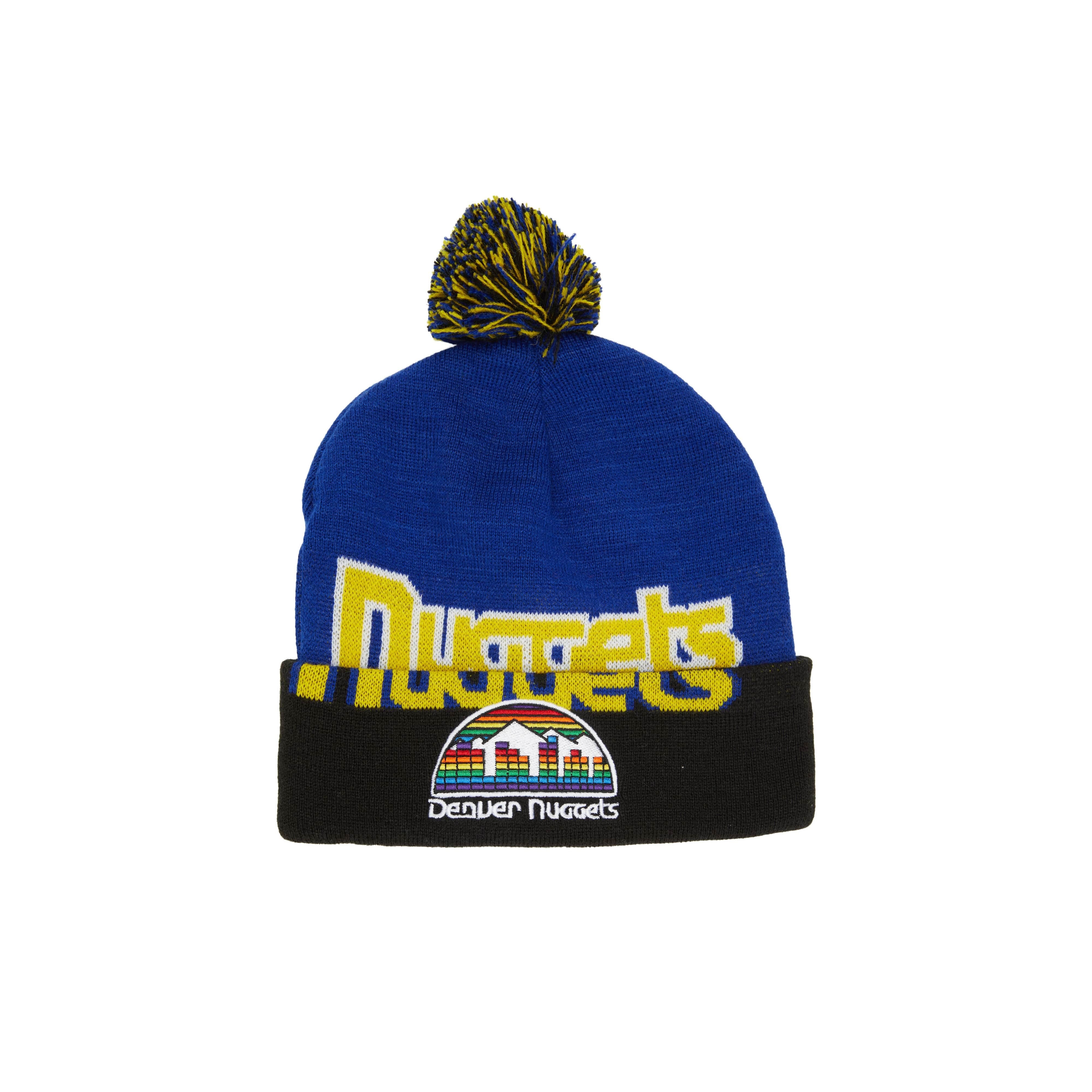 Шапка Mitchell & Ness Double Take Pom Knit HWC Denver Nuggets Beanie