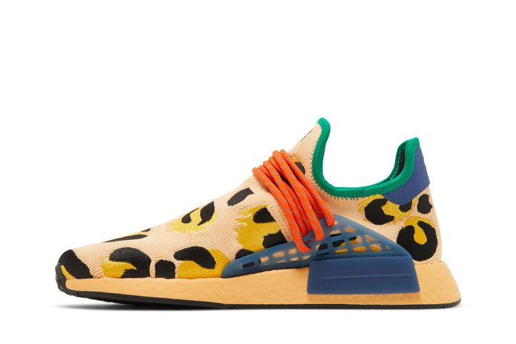 Кроссовки Pharrell x adidas NMD Human Race 'Animal Print - Pulse Amber'