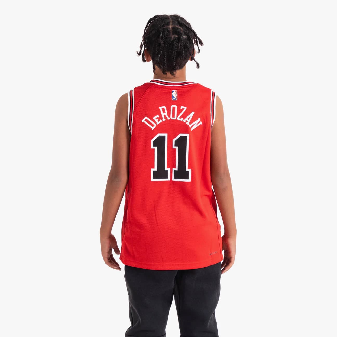 Баскетбольная джерси 2022-23 Chicago Bulls DeMar DeRozan #11 Youth Swingman Icon Edition Red Jersey