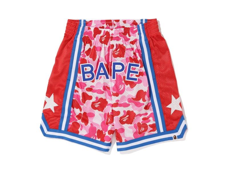 BAPE-ABC-Basketball-Shorts-Pink
