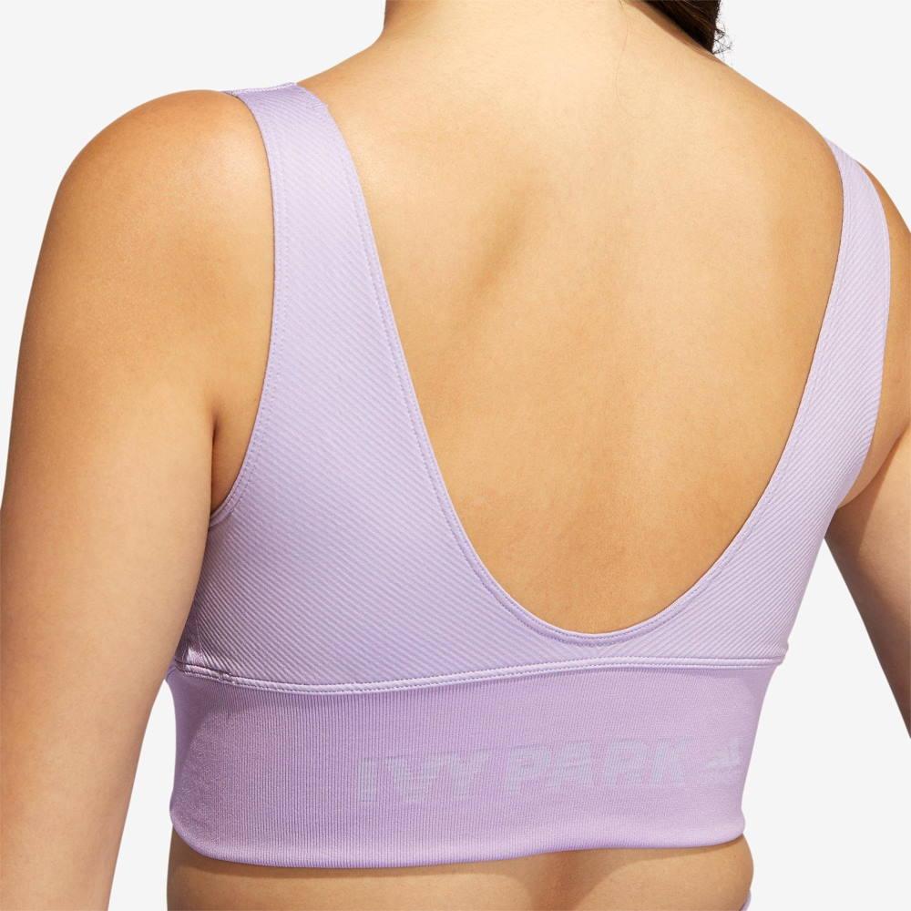 Спортивный топ adidas Ivy Park Knit Scoop Bra Dust Purple/Purple Glow
