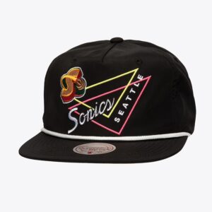 Mitchell-Ness-Black-Seattle-SuperSonics-Hardwood-Classics-Pew-Pew-Deadstock-Snapback-Hat-300x300