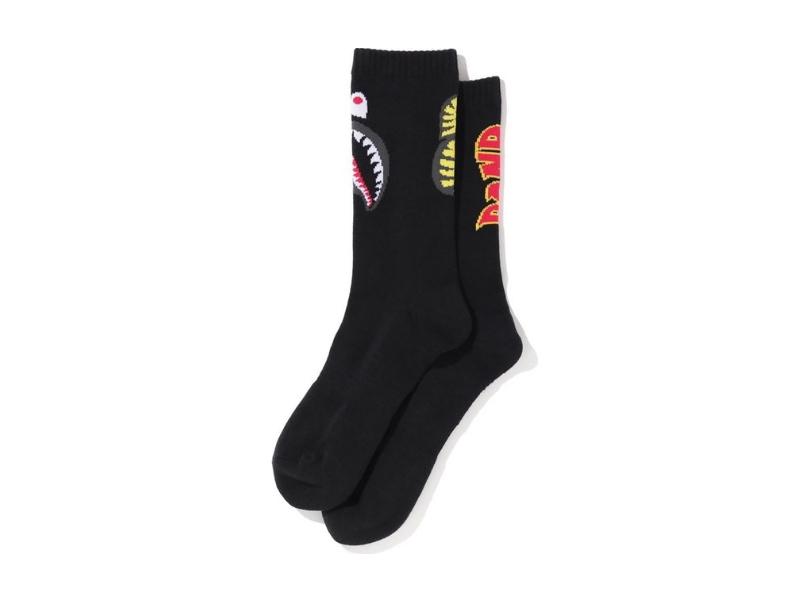 Спортивные носки BAPE 2Nd Shark Socks (FW20) Black