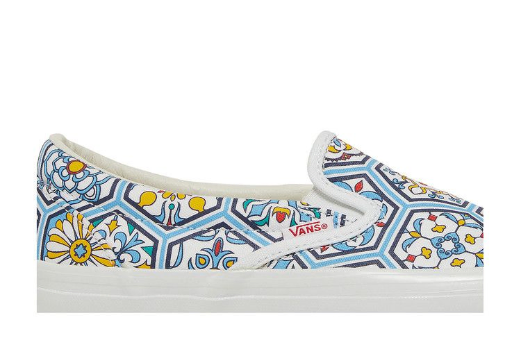 Кроссовки Vans KITH x Classic Slip-On 'Blue Moroccan Pattern'