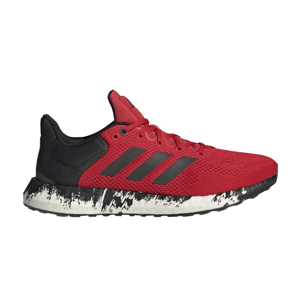 Krossovki-Adidas-PureBoost-21-Vivid-Red-Black