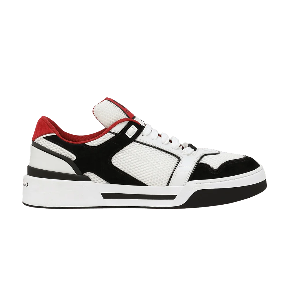 Krossovki-Dolce-Gabbana-New-Roma-Low-Black-White-Red