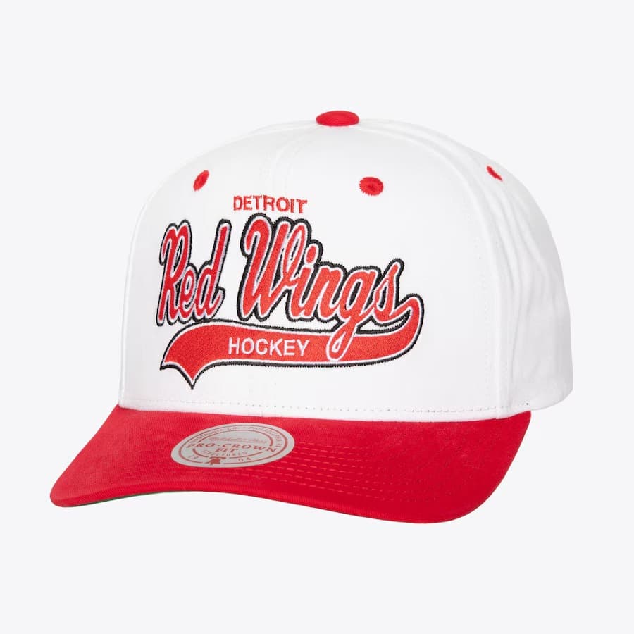 Mitchell-Ness-White-Detroit-Red-Wings-Tail-Sweep-Pro-Vintage-Snapback-Hat
