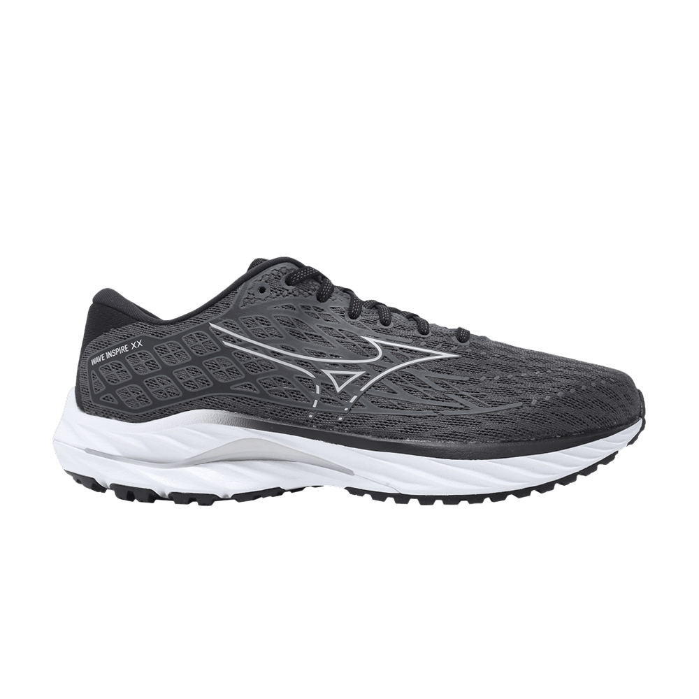 Кроссовки Mizuno Wave Inspire 20 2E Wide 'Ebony White Black'