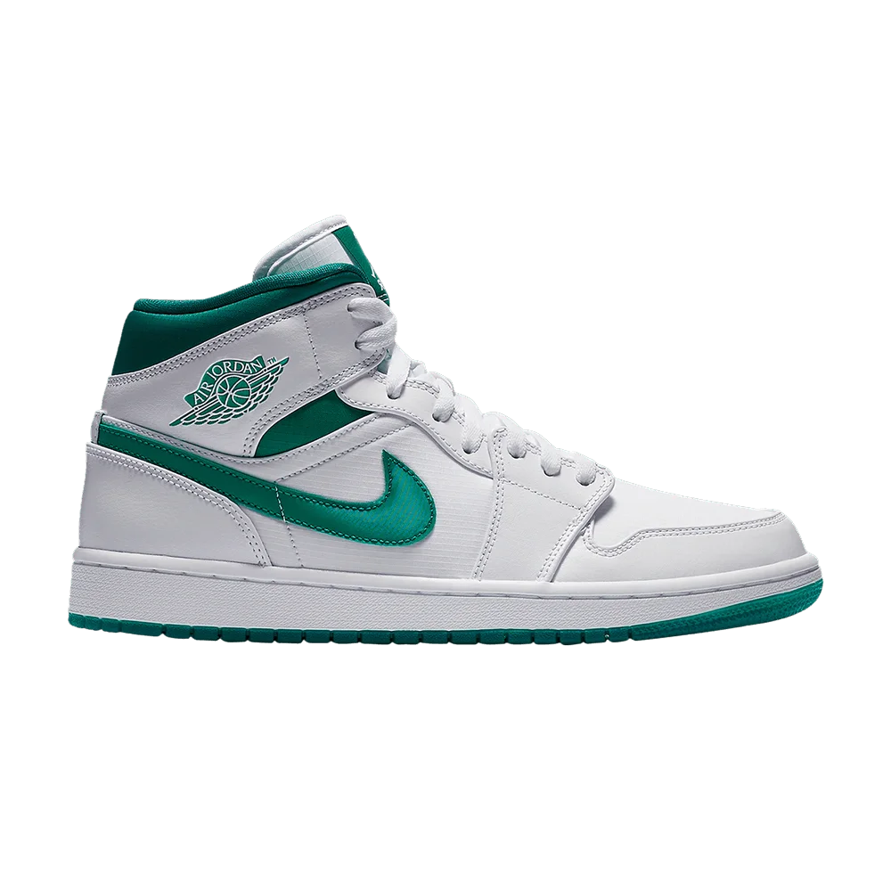 Krossovki-Air-Jordan-1-Mid-Mystic-Green