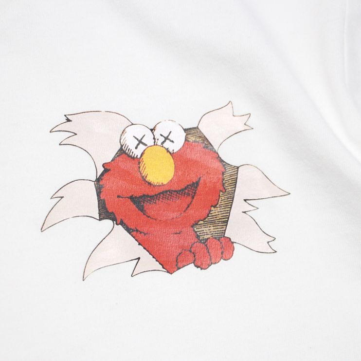 Футболка KAWS x Sesame Elmo Tee White