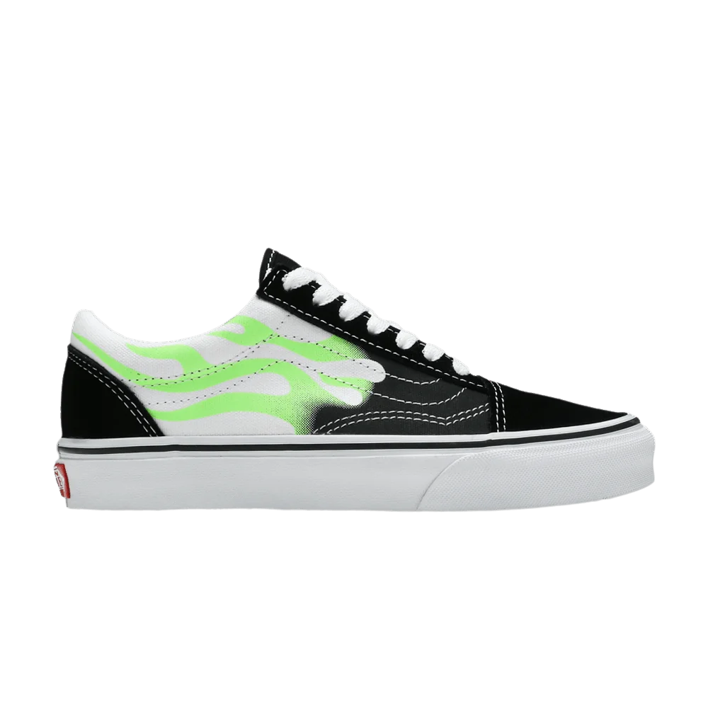 Vans-Old-Skool-Flame-Black-White