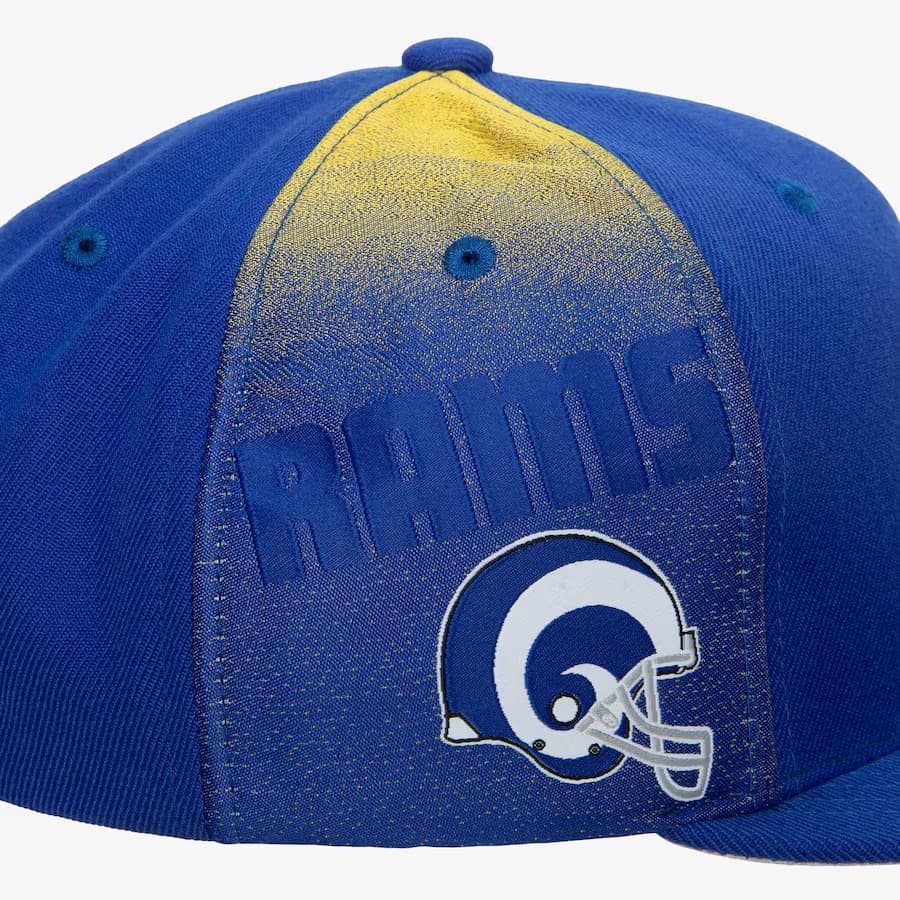 Бейсболка Mitchell & Ness Royal Los Angeles Rams Tapestry Snapback Hat
