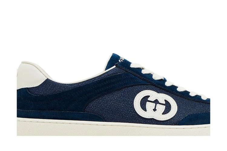Кроссовки Gucci G74 'Interlocking G - Blue Suede'