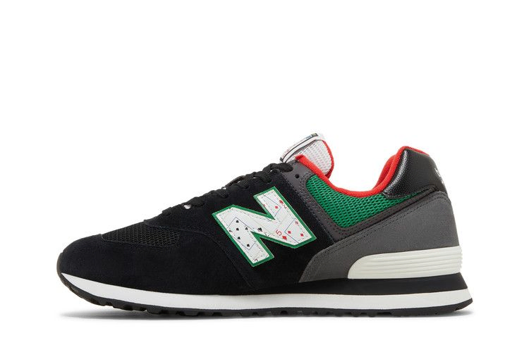 Кроссовки New Balance 574 'Playing Card - Black Varsity Green'